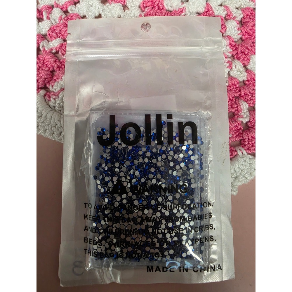 Jollin Glass Rhinestones SS8 Sapphire Blue Non Hotfix Flatback 2880pcs New - Picture 11 of 12